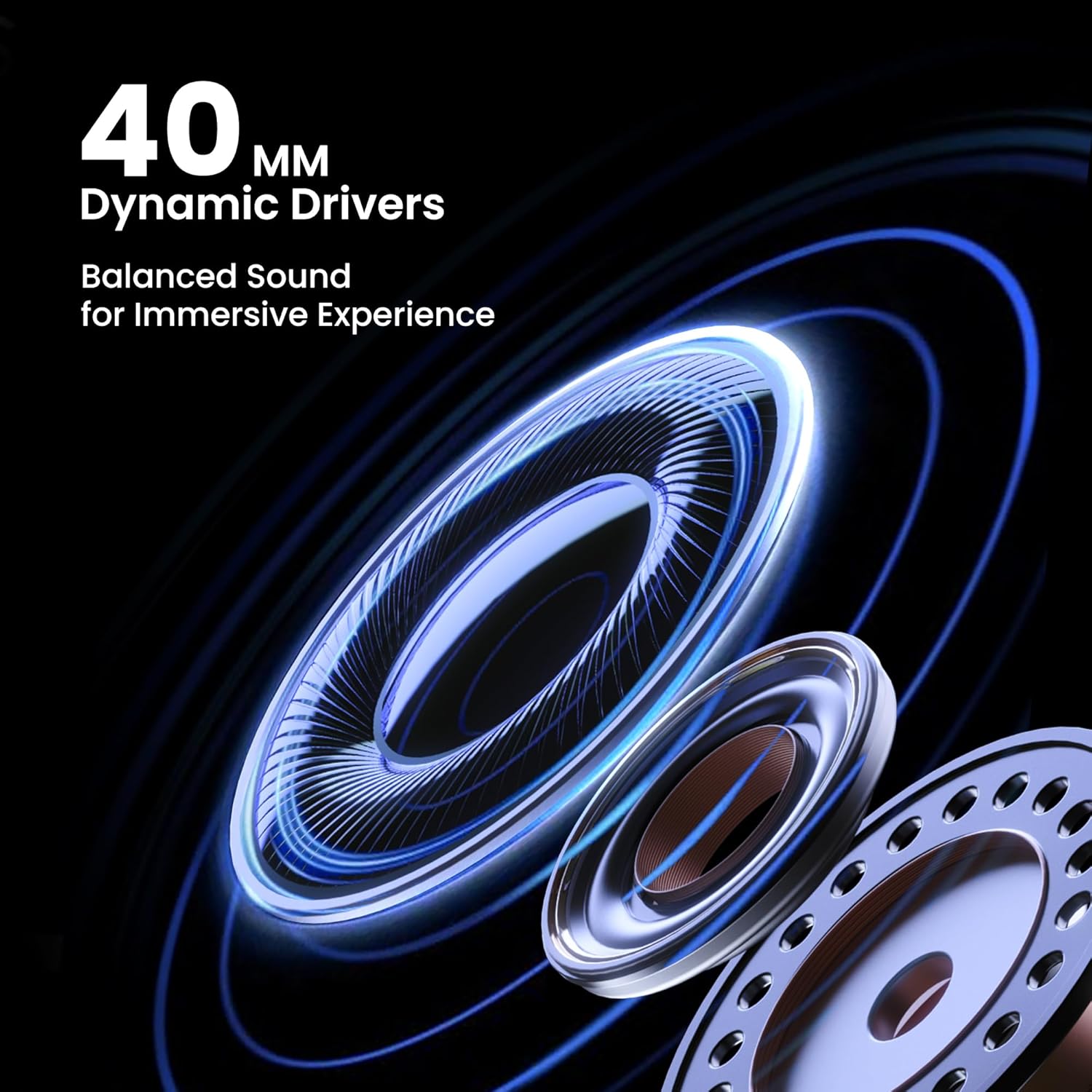 KIWI design Audio Head Strap with Battery for Meta/Oculus Quest 3/3S, K4 Duo DualFast Charging Headset, VR Accessories with Balanced Design for Enhanced Sound Effects & Playtime