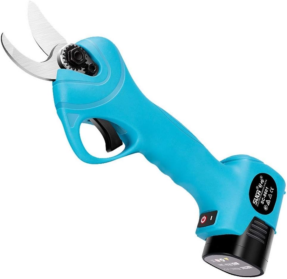 Laecabv Electric Branch Cutter Scissors 16.8V Li-ion Battery 25mm Cordless Garden Pruning Shears Fruit Tree Bypass Branch Trimmer Economical Sharp Cutting Tool