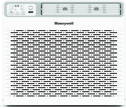 Honeywell 12,000 BTU Digital Window Air Conditioner, Remote, LED Display, 4 Modes, Eco, 550 sq ft Coverage