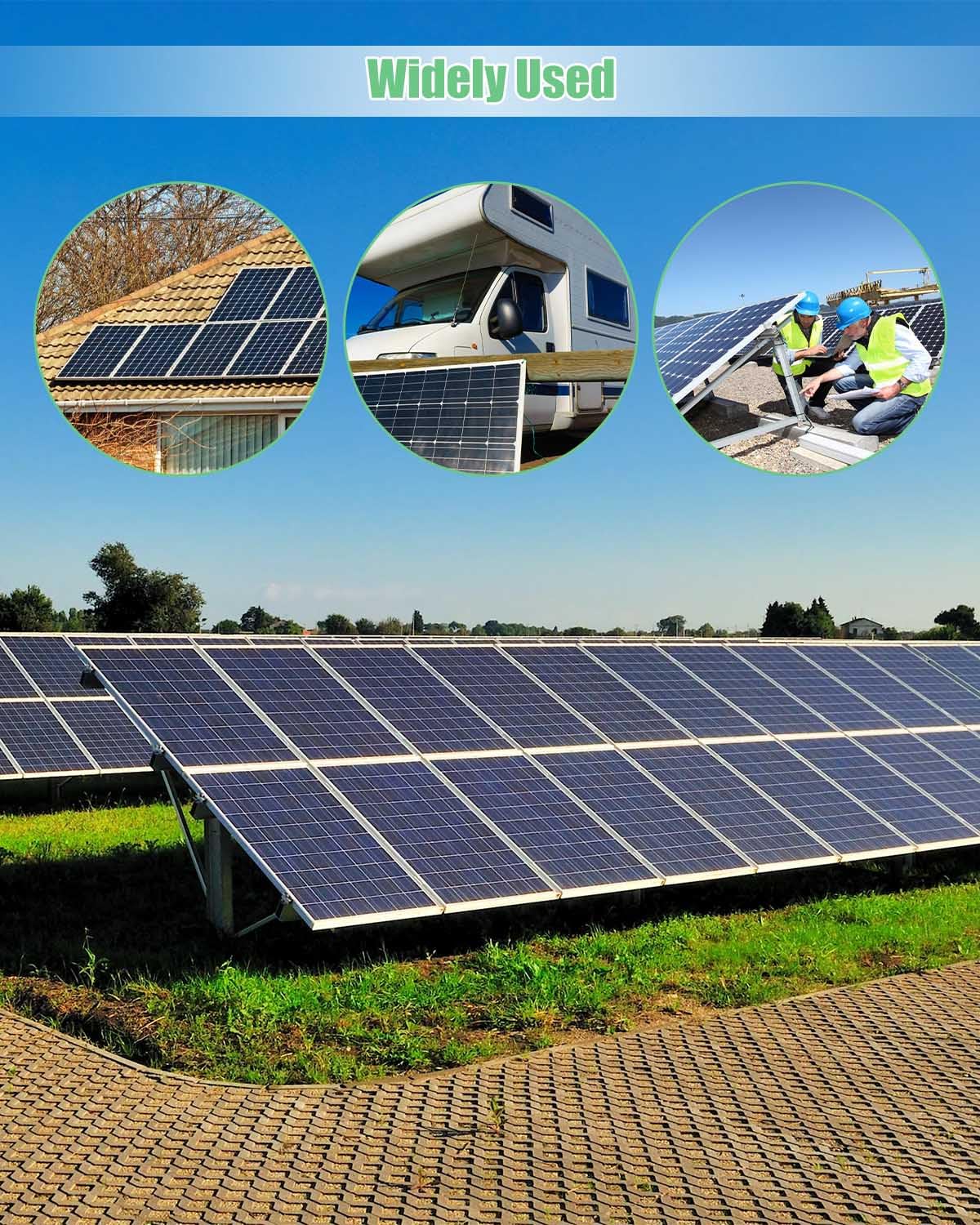 32 Amp 2 Strings Solar Disconnect Switch with DC1000V Lightning Surge Protector Arrester and IP65 Waterproof, 2 in 2 Out Solar PV Combiner Breaker Box for Outdoor Solar Panel System