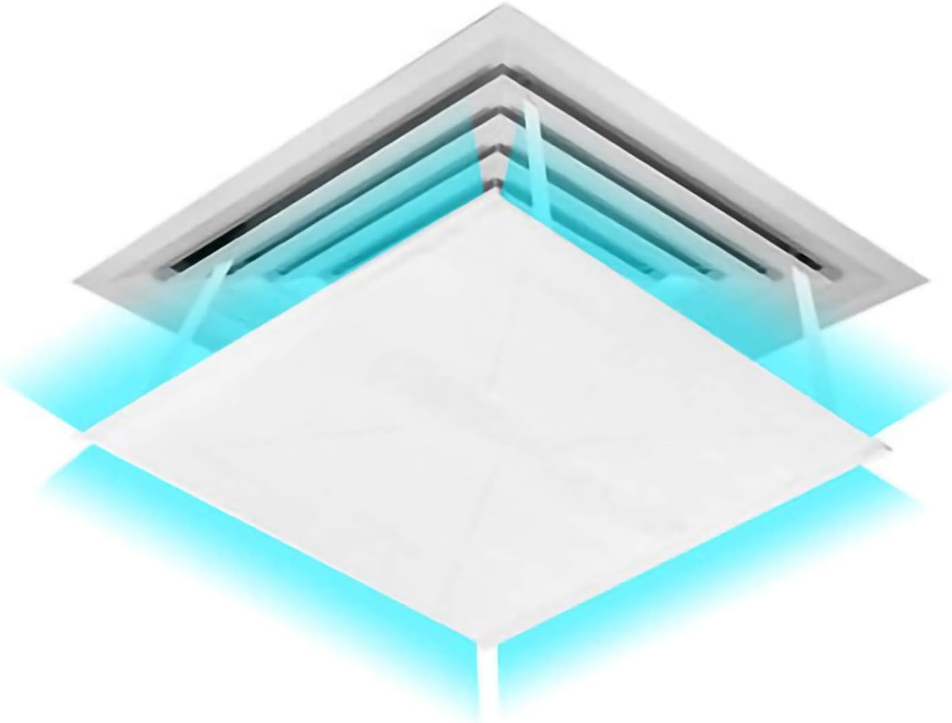 Air conditioner windshield Prevent Direct Blowing Central Air Conditioning Air, Square Air Conditioning Deflector,Outlet Ventilation Deflector, Waterproof Oxford Cloth Windshield