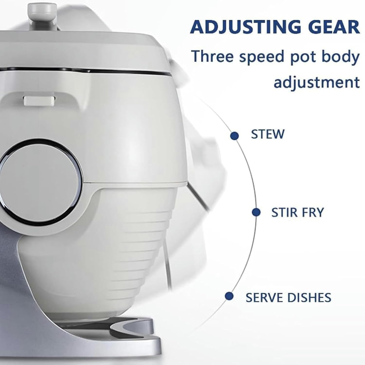 6L Automatic Cooking Machine | Commercial Food Processor | Multifunctional Stir-Fry Machine | 360° Rotating & Electromagnetic Heating | for Stir Frying, Stewing, Cooking