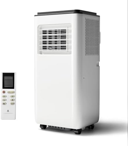 Portable Air Conditioner 8000 BTU, ASHRAE 3-In-1 Standing Air Conditioner with Air Cool & Dehumidifier & Fan Modes, Floor AC Unit or Room Up to 350 Sq. Ft, Portable AC with Remote Control