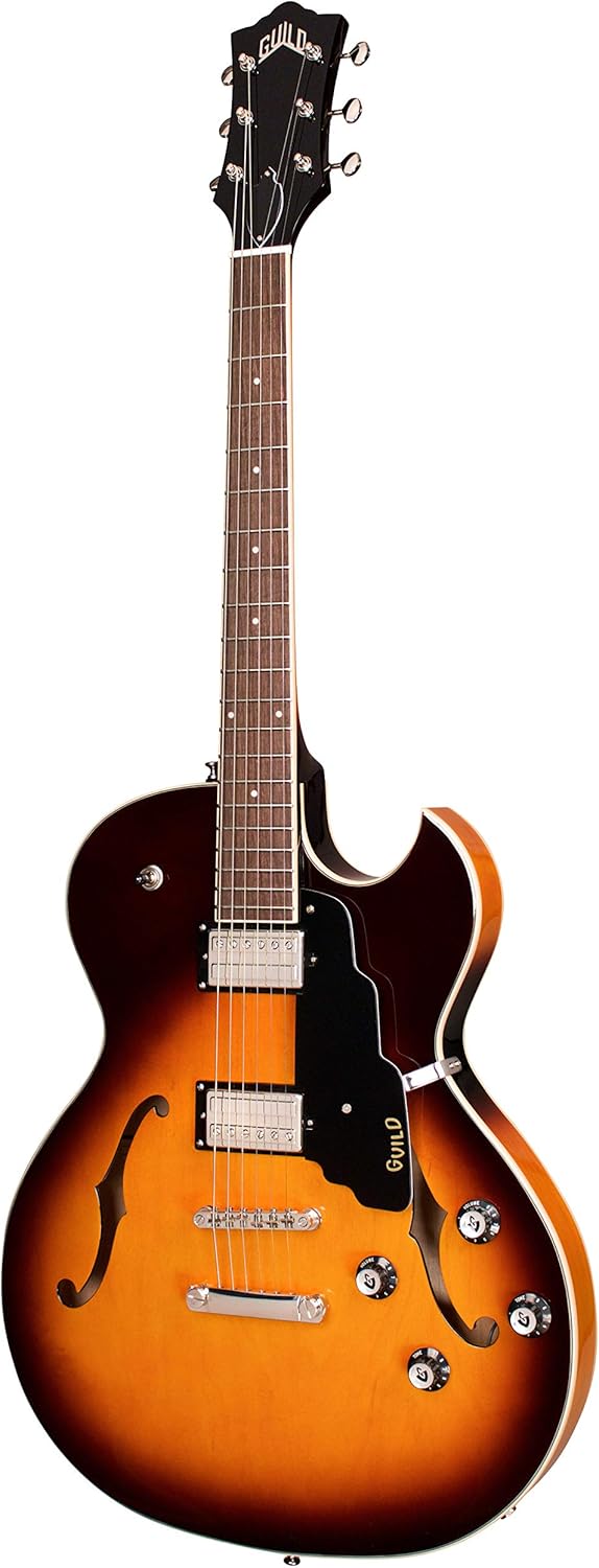 Guild Guitars Starfire I SC Semi-Hollow Body Electric Guitar, Antique Burst, Florentine-Cut w/stop tail, Newark St. Collection