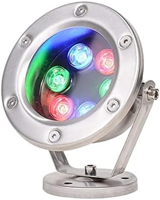 Underwater Pond Spotlight - LED Lights, IP68 Waterproof Pool Light, Stainless Steel Pond Lights Fountain Light, 360° Adjustable Angle Landscape Decorative Lighting(White,48W-DC24V)