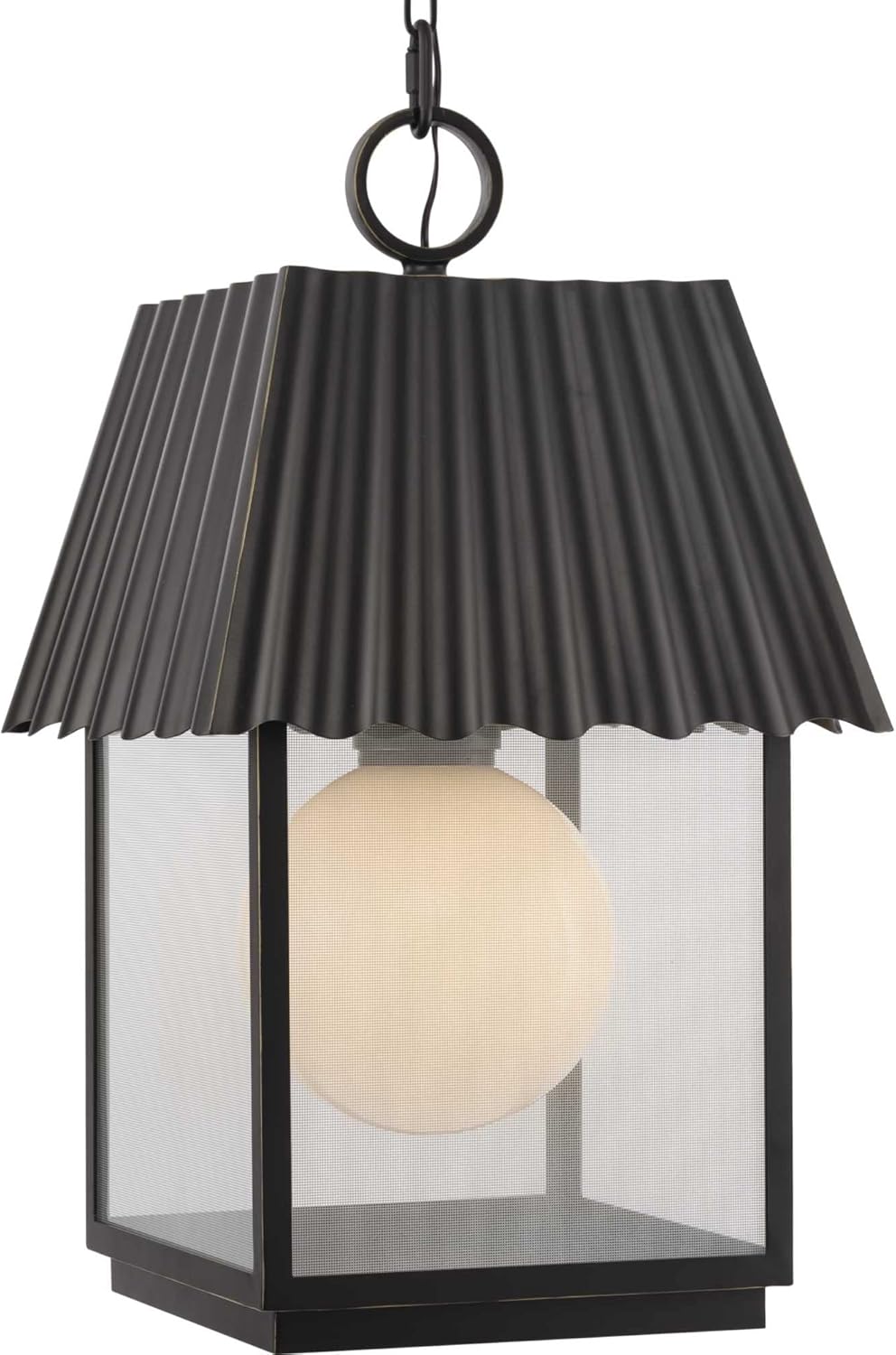 Point Dumen++ by Jeffrey Alan Marks for Progress Lighting Hook Pond Oil Rubbed Bronze Outdoor Hanging Lantern (P550117-108)