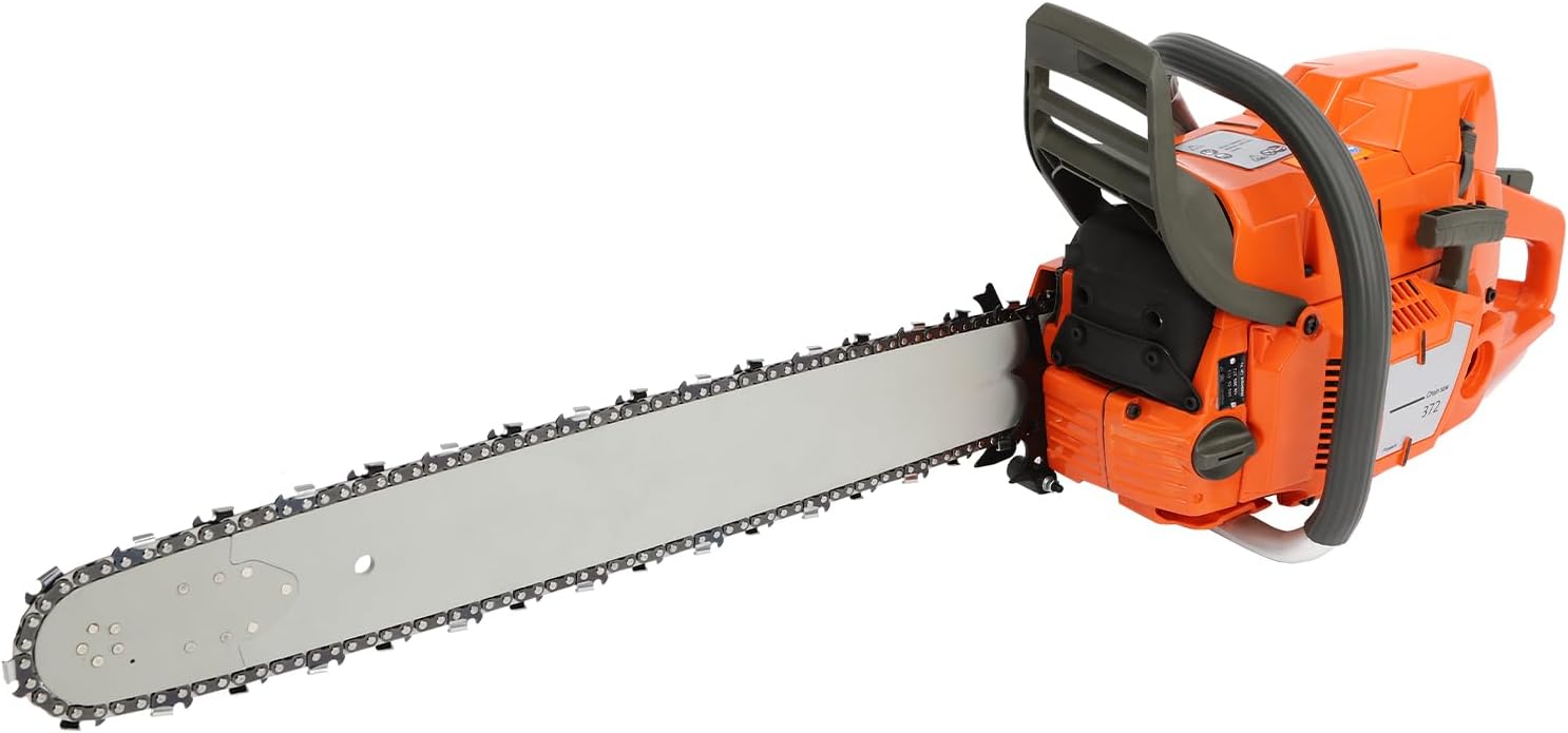 72cc 2-Cycle Gas Chainsaw, 24-inch 3.9KW Handheld Chain Saw, Gasoline Powered Chainsaw for Cutting Wood, Pruning Branches Gardening