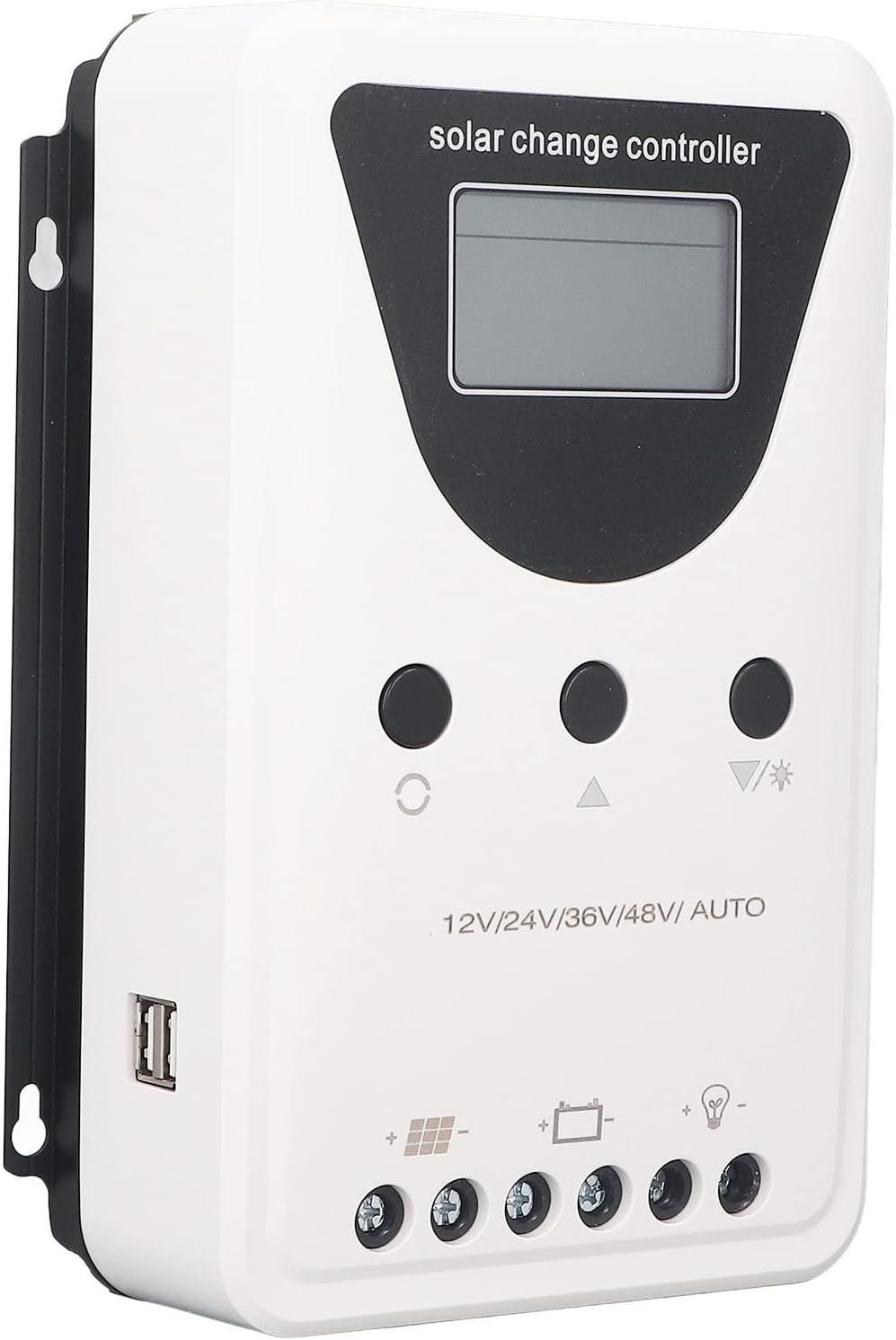 ciciglow 100A MPPT Solar Controller, 12/24/36/48V, LCD Display, ciciglow8rd9pntya76291-13, Multiple Load Control Modes