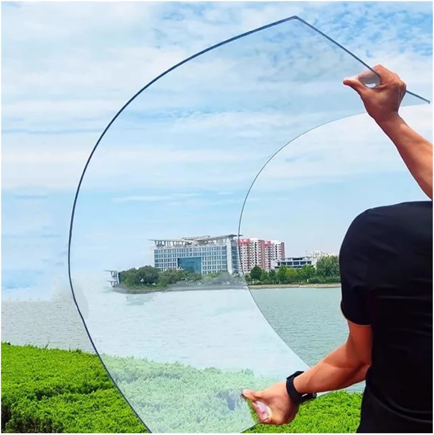 PC Endurance Board, 2mm Thick Polycarbonate Plastic Sheet, Impact And Shatterproof UV Resistance Flexible Sunlight Plate, Outdoor Garden Greenhouse Awning Panels ( Color : Clear , Size : 0.8x2M/31.50x