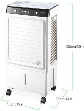 Evaporative Air Cooler, Personal Swamp Cooler with Large Water Tank and 3 Speeds, Fast Cooling Portable Air Conditioners for Room