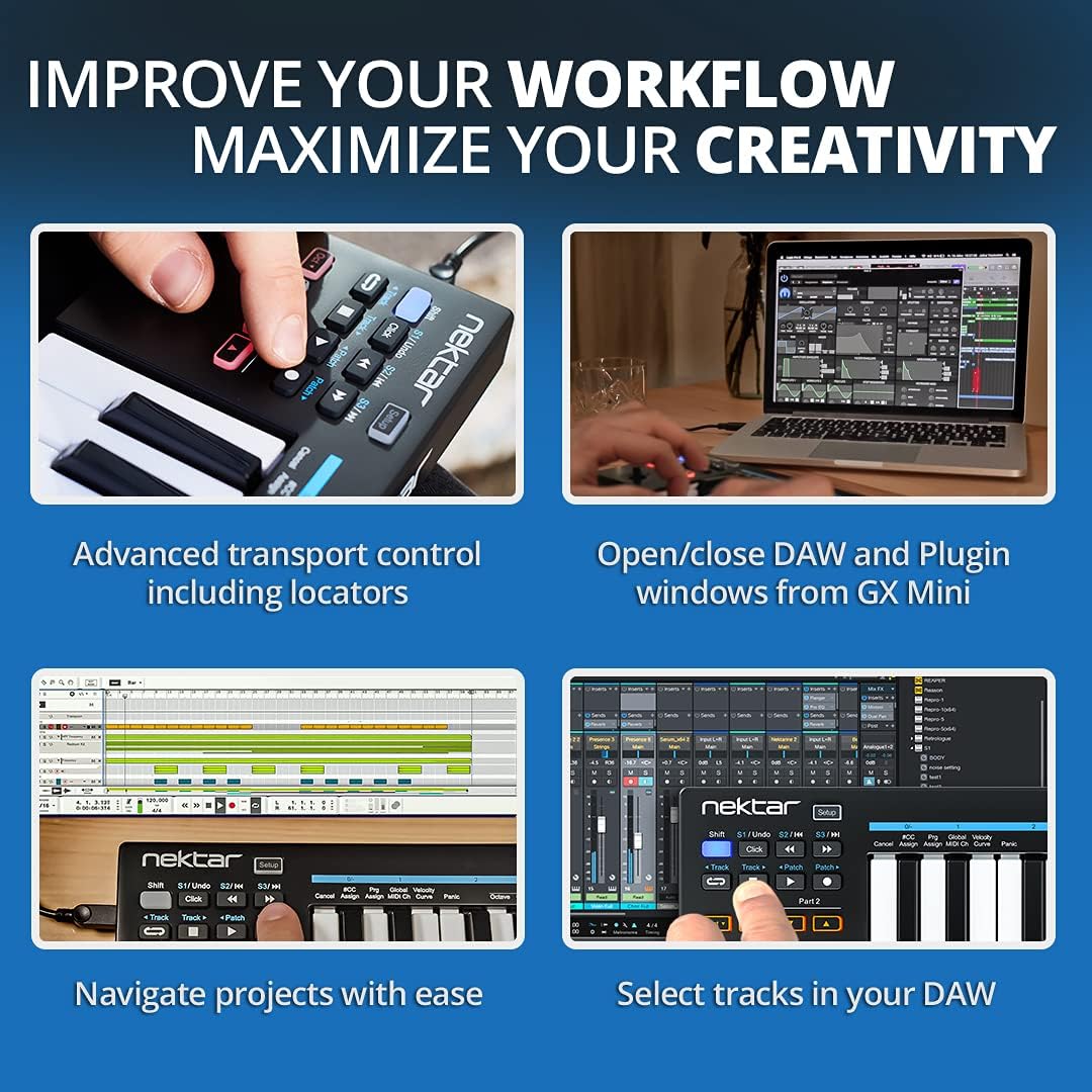 Nektar Impact GX Mini USB MIDI Controller, 25-Key