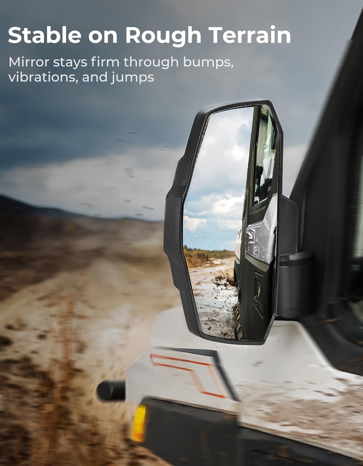 KEMIMOTO Upgraded Side Mirrors, Large Size Door-Mounted Compatible with Polaris Ranger 1000 570 Northstar XP SP 2018-2025 2026, Commercial Pro XD with Original Full Doors, OEM #2889241, Accessories