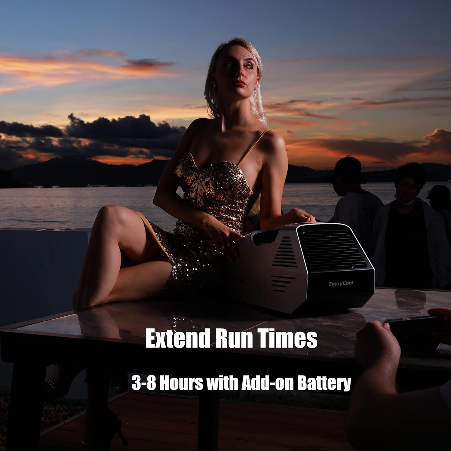 portable air conditioner 2380BTU's of fast cooling 240Wh Add-On battery with extended & custom run times ultralight portable air conditioner outdoor air conditioner small portable air conditioner