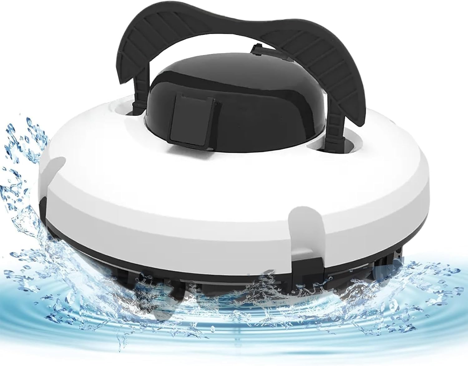 Fully Automatic Pool Vacuum Cleaner with Upgraded Ultra-Fine Filters - Pool Cleaners - for Pool Clean to 1000 Sq.Ft - Support Self-Parking Pool Cleaning Robot,220V