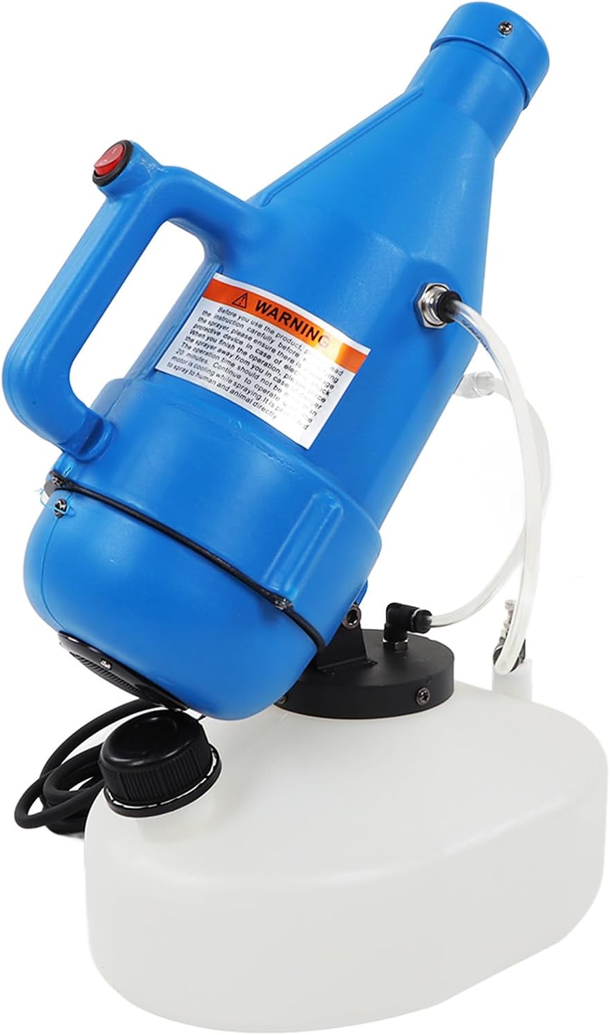 Electric ULV Portable Fogger Sprayer Machine, Electrostatic Corded ULV Hand Carry, 4.5L Capacity, 1400W Power, Adjustable Spray, 20-50 Particle Size, Automatic Spraying
