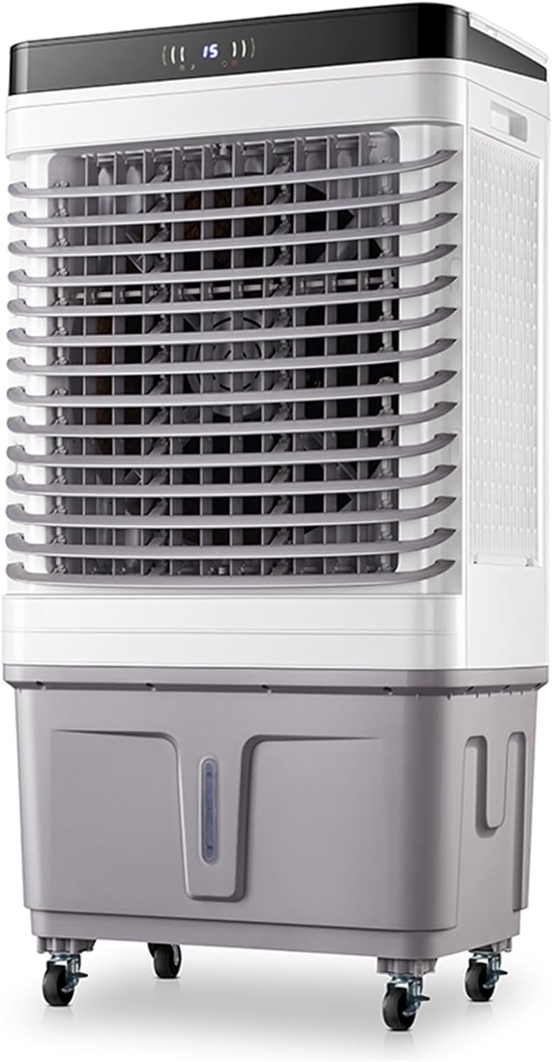 Evaporative Air Cooler, Portable Air Conditioners with 3 Speed, Timer, Water Tank, Industry Swamp Cooler for Room Garage Office