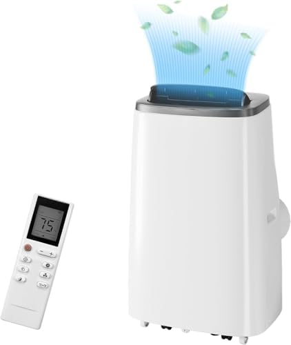 12000Btu Portable Air Conditioner 4-in-1 Portable AC Unit Cool up to 550 sq.ft, Portable Air Conditioners with Remote Control, Window Kit1-24H Timers