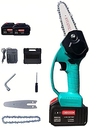 Chainsaws for Cutting Branches High Power Cordlesss Chainsaw with Battery | 4Inch Handheld Mini Electric Chainsaw Cordless for Tree Trimming Wood Cutting (Size : 16500mah)