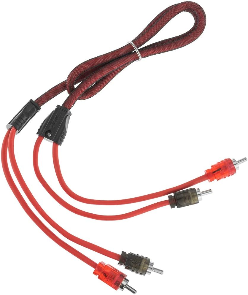 DS18 Car Audio Installation Cables Bundle - AMPKIT 4GA Amplifier Wiring Kit Amp, 100ft Speaker Wire CCA 16GA and 2X RCA Ultra Flex 2-Male to 2-Male 3ft - Superior Sound Quality for Your Stereo System