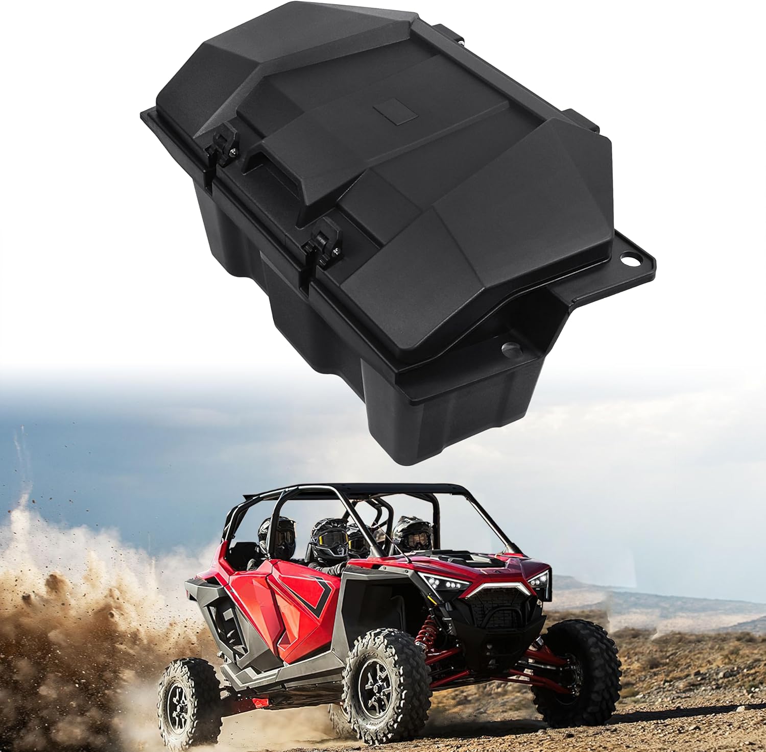 73 QT Rear Cargo Box Compatible with Polaris RZR PRO XP, UTV Forward Water-resistant Storage Box Compatible with RZR PRO XP LE 4 2020 2021 2022 2023 2024 2025 Accessories,Repalce #2883751