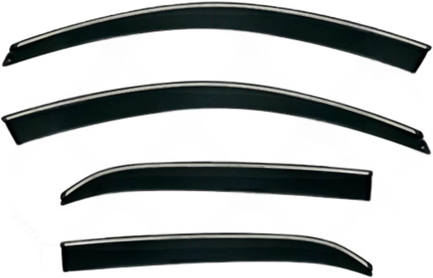 Window Deflectors for Toyota Reiz MK1-X120 2004-2008, Sun Rain Guard Window Visors Vent Shades with Bright Stripes Car Accessories