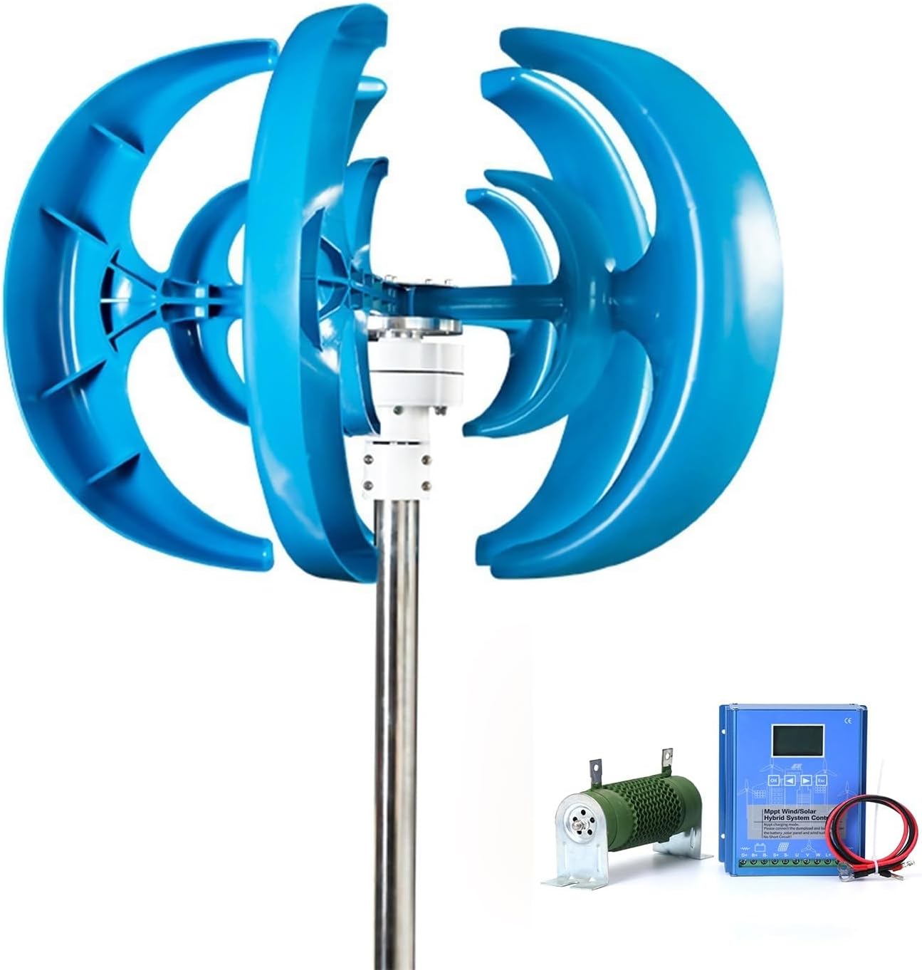 2000W Wind Turbine Generator Kit, 12V/24V/48V, Three-Phase Windmill For Home Use, Low Start-Up Wind Speed, Off-Grid Renewable Energy Solution(48v)