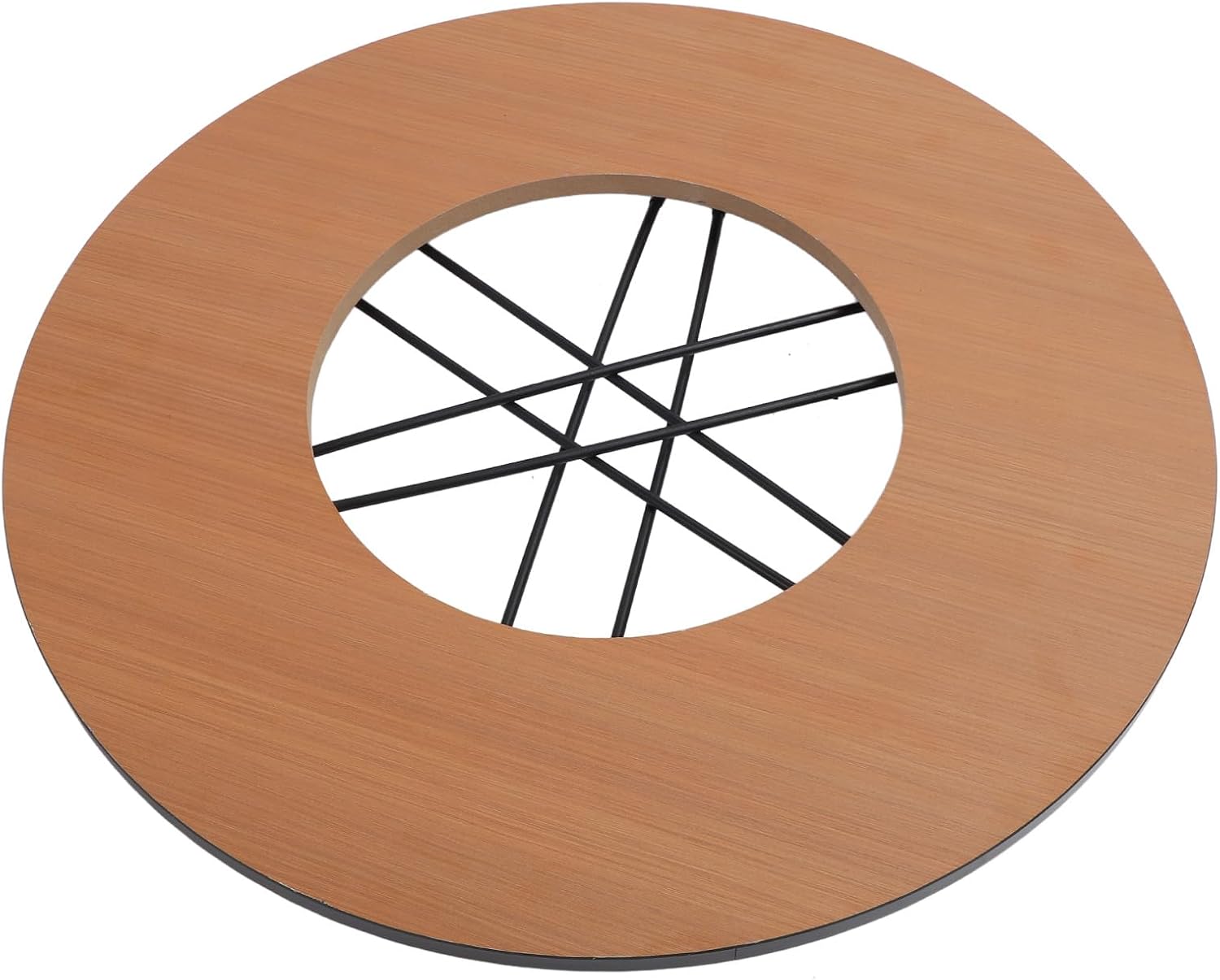 8 Piece Set Wood Fire Pit Table, Folding Portable Burning Firepit for Outdoor Camping, Indoor Grilling and Tea Brewing, with Grill Rack, Charcoal Tray and Storage Bag