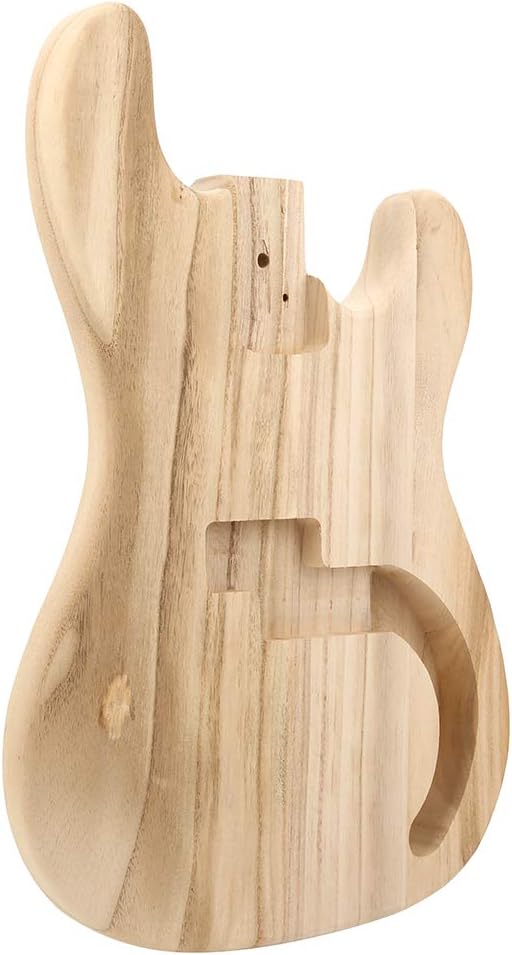 Bass Body, Unfinished Guitar for Style Maple DIY Electric Guitar Parts Accessories Electric Guitar Bodies