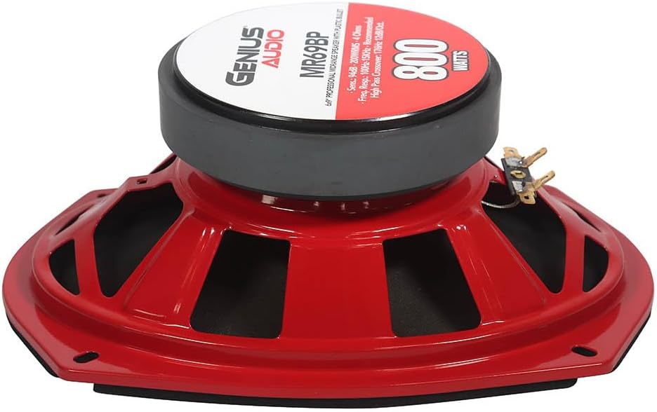 Genius MR69BP 6X9 Midange Speaker Whit Bullet Plastic - 1.5