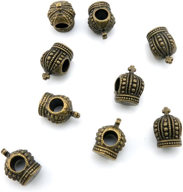 420 Pieces Jewelry Making Charms Findings Antique Bronze Brass Fashion Jewellery Wholesale Supplies Pendant Lots Bulk Supply O5SD8 Crown Beads