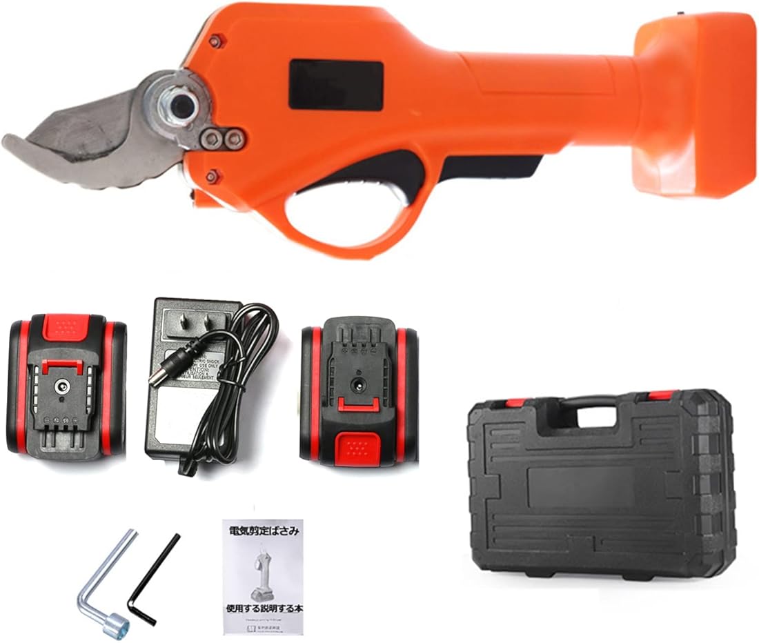 Electric Pruning Shears, Professional Power Pruner Secateurs Battery Powered, Cordless Electric Pruning Scissors Trim Equipped with a Brushless Motor-30mm [1.2 Inch] Cutting Diameter