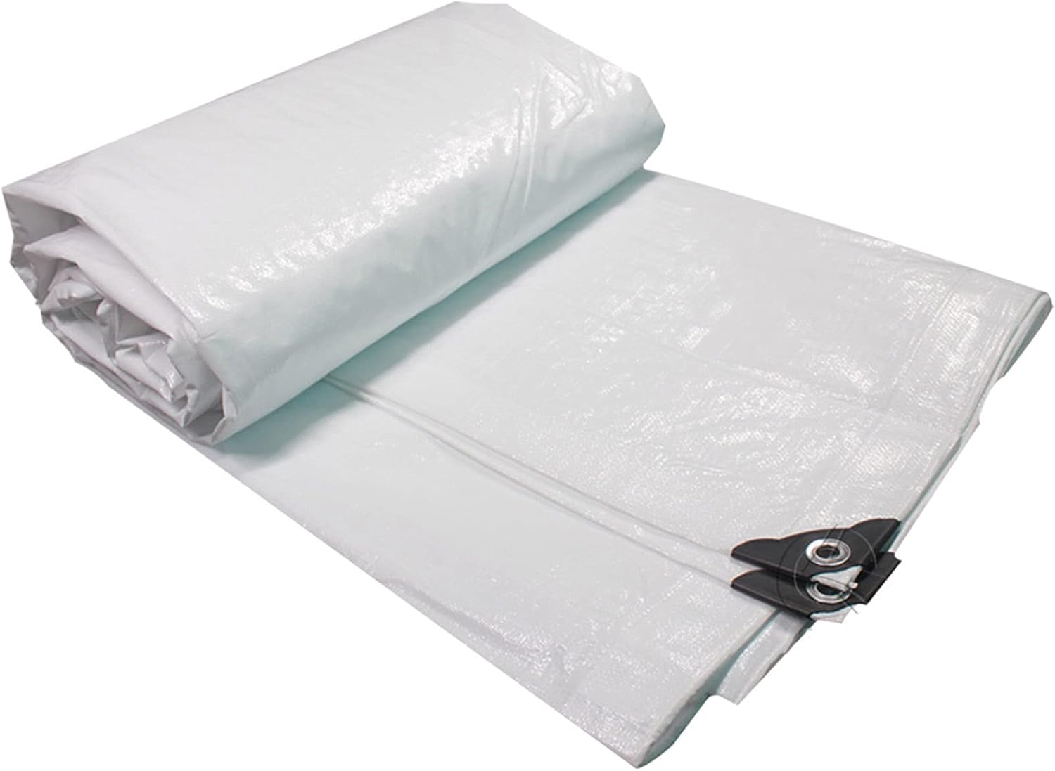 HYHMJ-White Waterproof Tarpaulin Double Laminated Hemming Tear Resistance Sunblock Shade Cloth Outdoor Premium Quality Canopies Gazebos Pergolas Tarp Cover