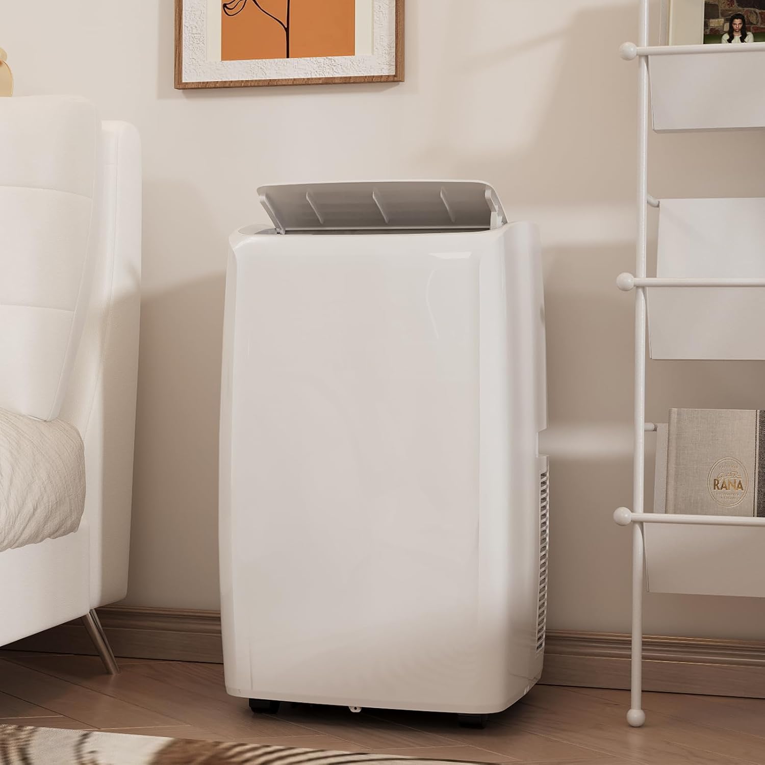 Portable Air Conditioners, 14000 BTU Air Conditioner for 750 Sq. Ft, Dehumidifying & Fan, Quiet Operation and Easy Mobility, Remote Control for Home & Office, White