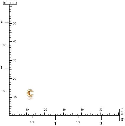 14Kt Gold Filled 4mm Crimp Covers - 100pcs (4259)/5