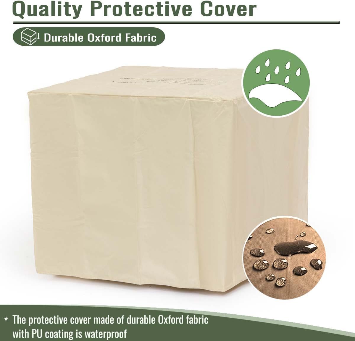 30'' Gas Firepit Table for Outside Patio, 50000 BTU Square Fire Pit Tables with Storage Compartment, Propane Fire Table with Lid for Deck Garden Courtyard, Easy Assembly (Black - 30'')