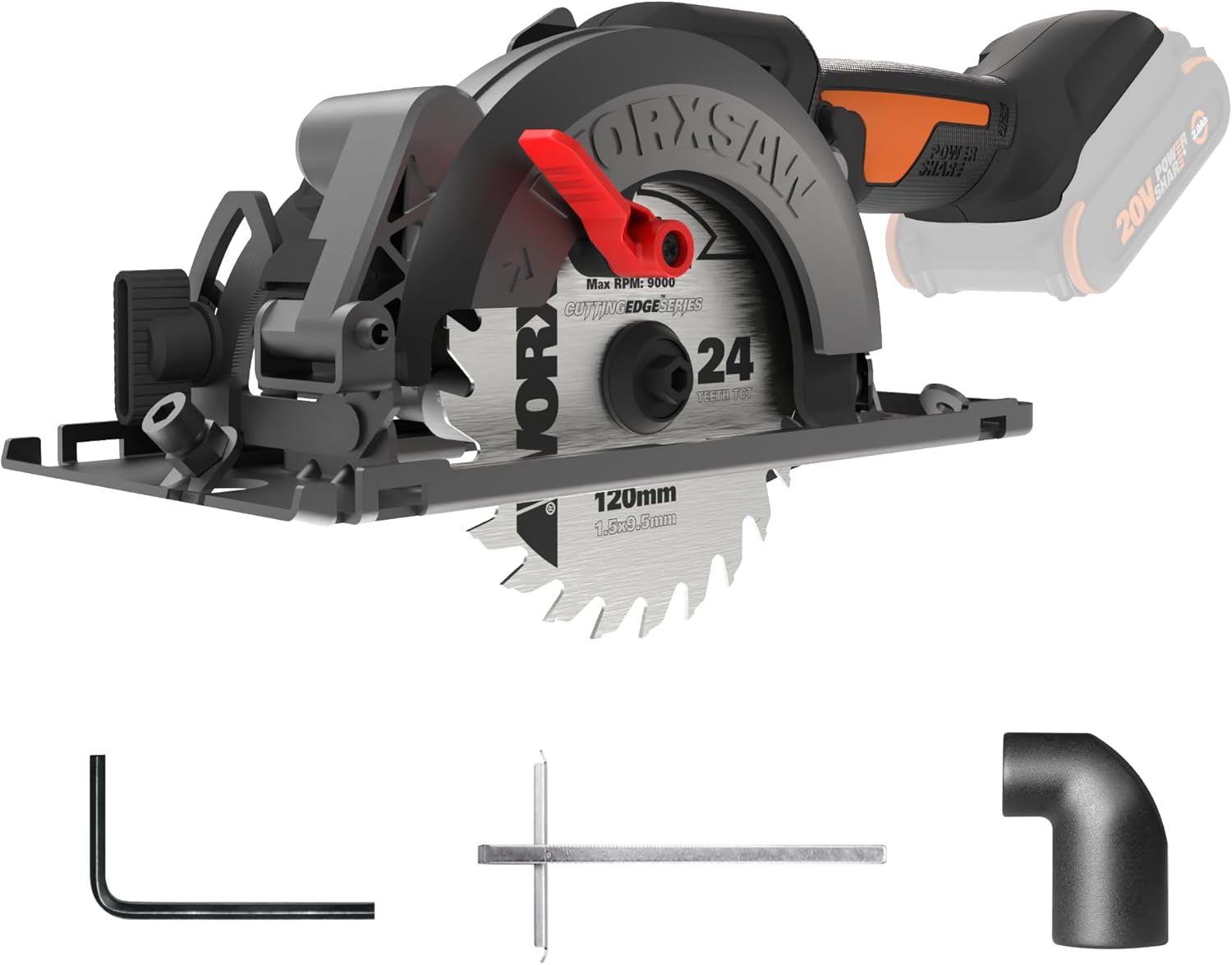 Worx WX531L.9 20V Power Share WORXSAW 4.5