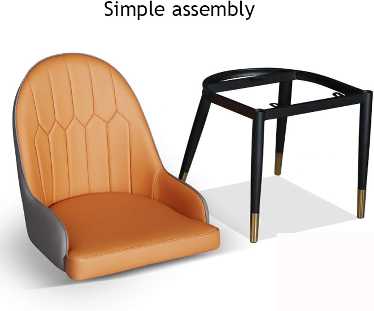 Dining Chair Kitchen Dining Room Furniture Chairs Faux Matte Suede Leather Armrests Backrest Dining Chairs for Office Lounge Kitchen Bedroom (Color : F)