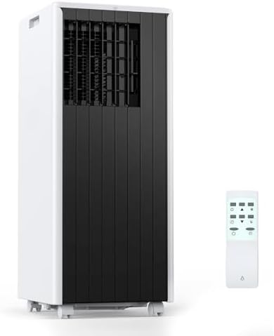 Portable Air Conditioner 8000 BTU, Portable AC Unit with Fast Cooling/Dehumidifier/Fan Modes for Rooms Up to 350 Sq.Ft, 3-1 AC Unit with Remote Control & 24H Timer