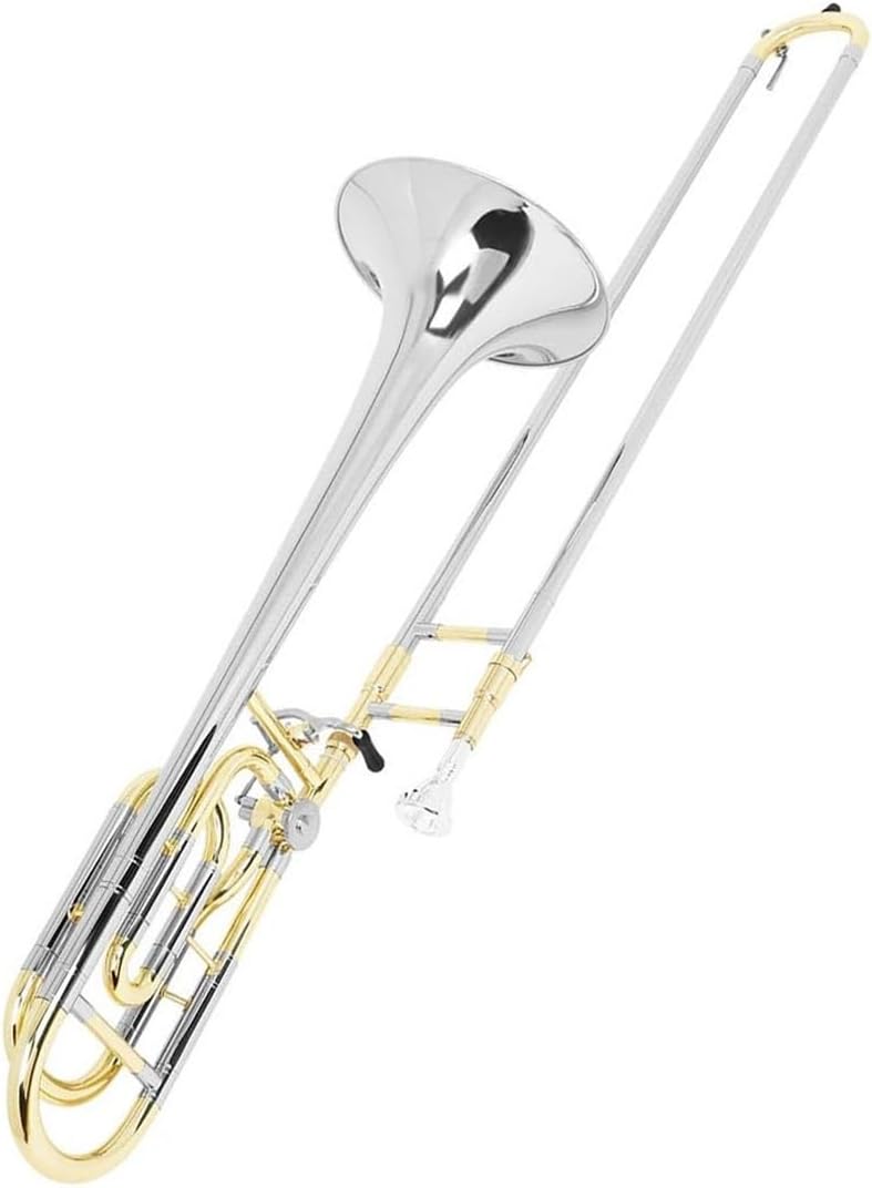 Adult Trombone Instrument Gold And Silver Alto Trombone In B Key Professional Brass Instrument With Case And Accessories