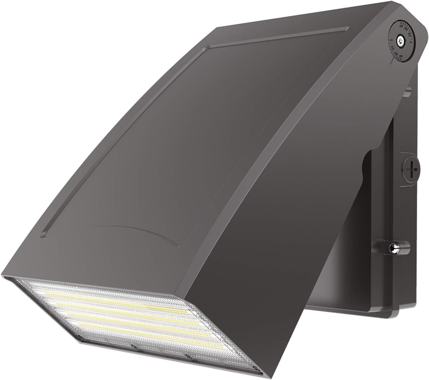 HYPERLITE Wall Pack Light 100W: 13000LM ETL Approved Full Cut-off Adjustable LED Wall Packs Outside Lighting Commercial for Driveway Warehouse Shed Alley Patio Entrance - 400W Matel-Halide Replacement