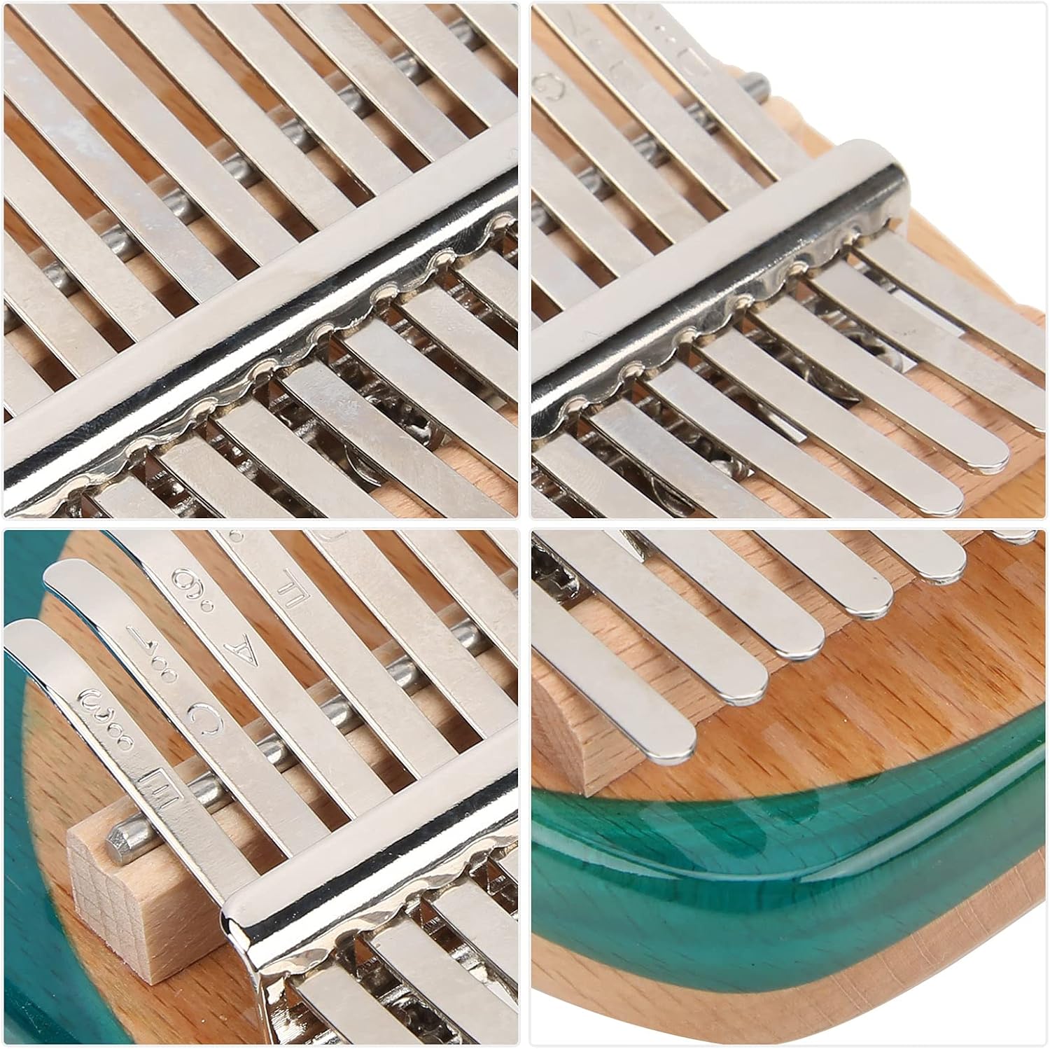 Kalimba Thumb Piano Whale 17 - Key, Mahogany Thumb Piano with Engraved Keys, Portable Music Instrument for Beginners, Includes Tuning Hammer, Storage Bag and Sound Stickers
