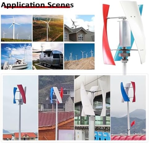 10000W Wind Turbine Generator Kit, 12V/24V/48V 3-Blade with Controller, Low Start Wind Speed, Ideal for Home, Farm, RVs, Boats, Renewable Energy Solution