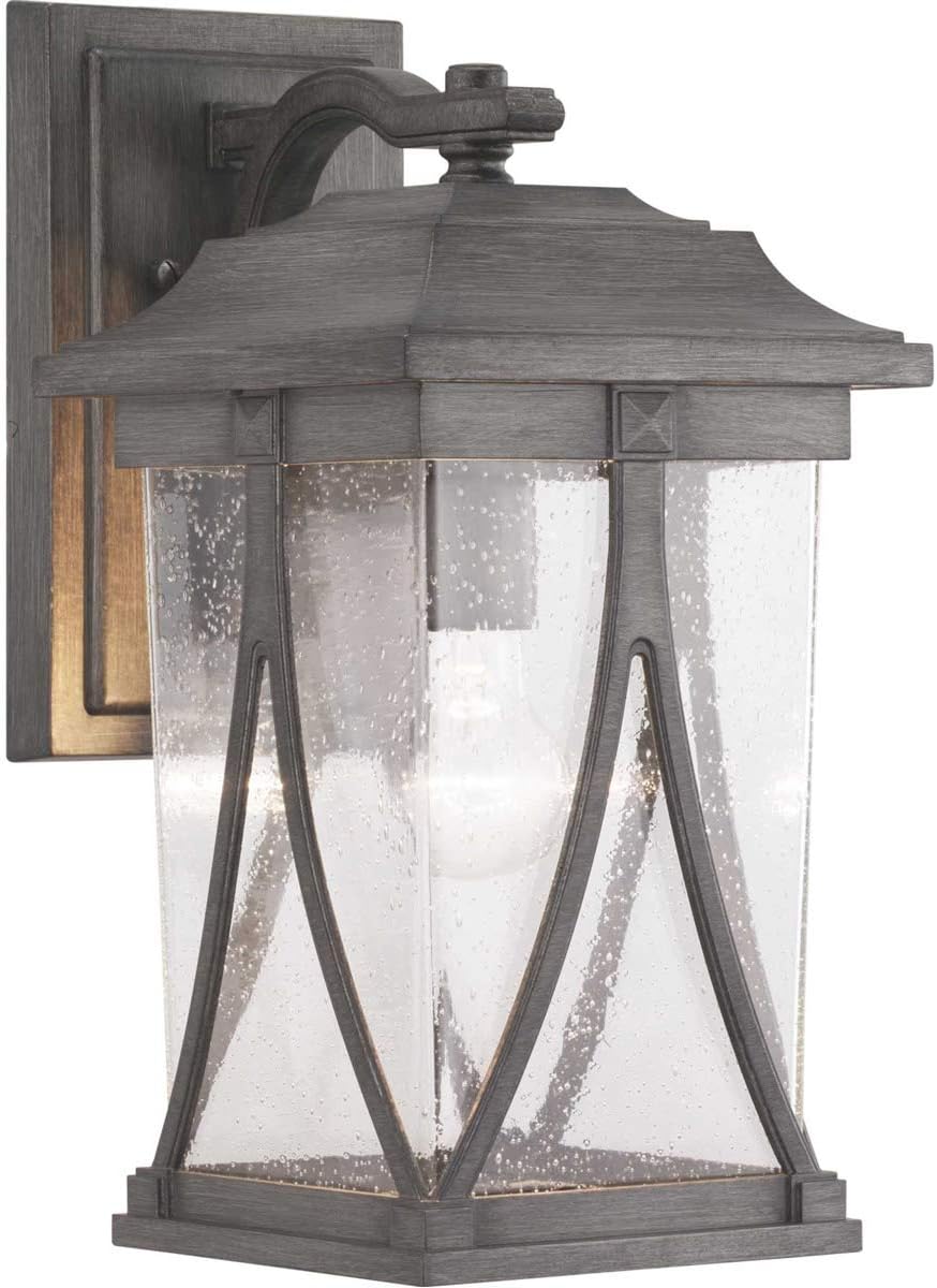 46351-APCS Luce 1 Light 16 inch Antique Pewter Outdoor Wall Lantern, Medium