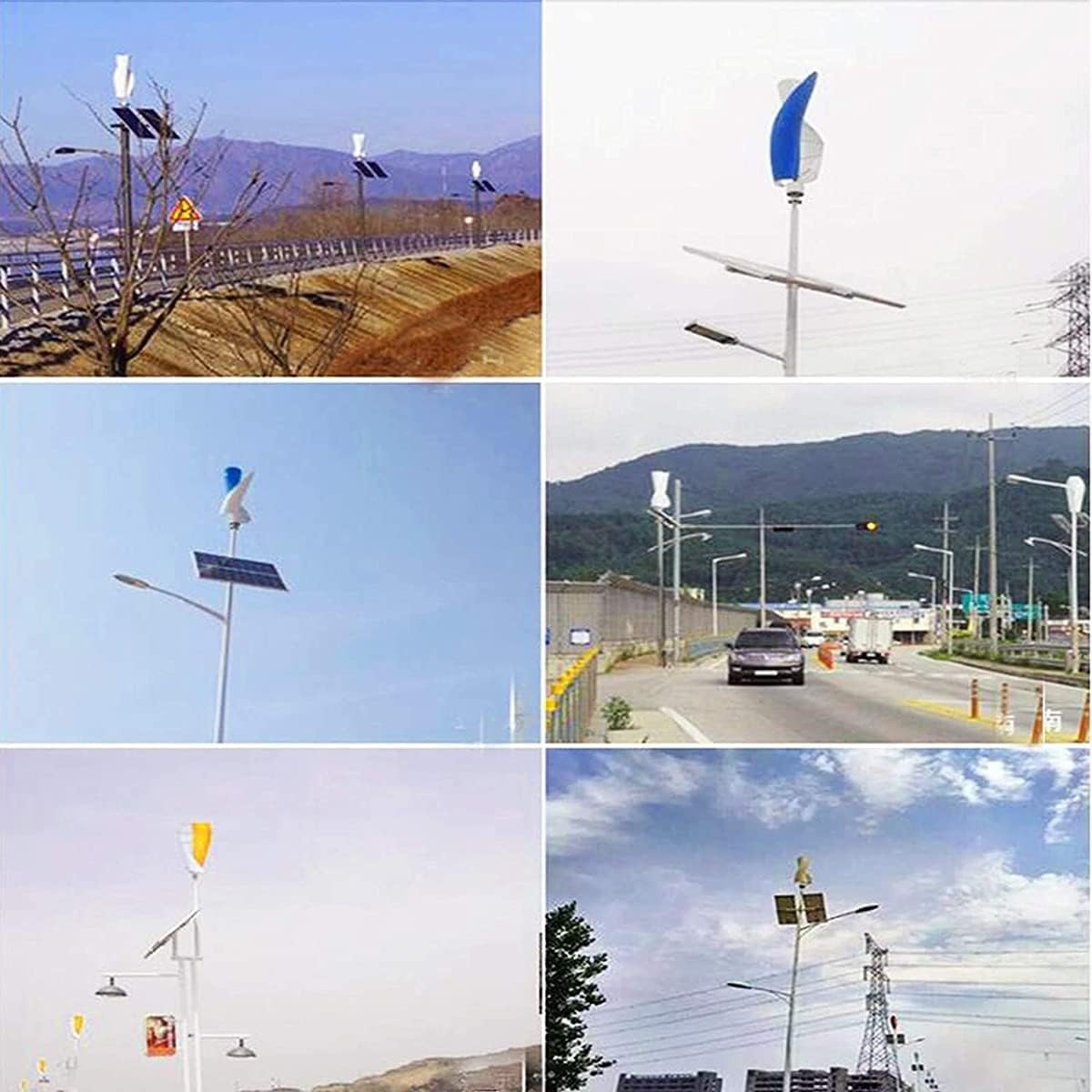 Wind Turbine Vertical Spiral Wind Power Turbine Generator 8000W 12V 24V 48V Wind Turbine Magnetic Level Axis