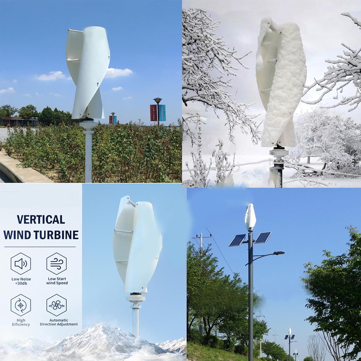 48V,Low Noise Wind Turbine Generator, 12V 24V 48V 220V 16000W Wind Turbine Generator with Mppt Controller for Home Garden Use