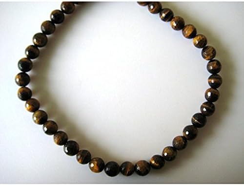 13 inch Natural Beads Strand of 10mm Faceted rondelle Tiger's Eye Gemstone Beads for DIY Jewelry - Necklace, Bracelet, Earring, Ring.
