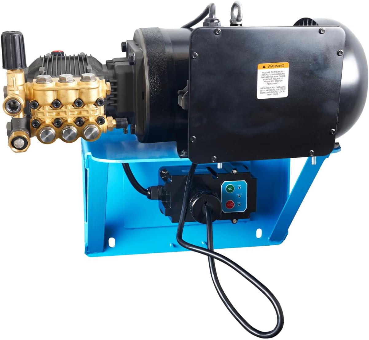 Canpump Electric Pressure Washer 1500 PSI, 5 GPM – Triplex Power Washer Pump, 5 HP Motor 240 V – Includes Wall Mount Bracket, Wireless Control TSS, Spray Gun, Wand, 30-Ft Hose, 5 Nozzles