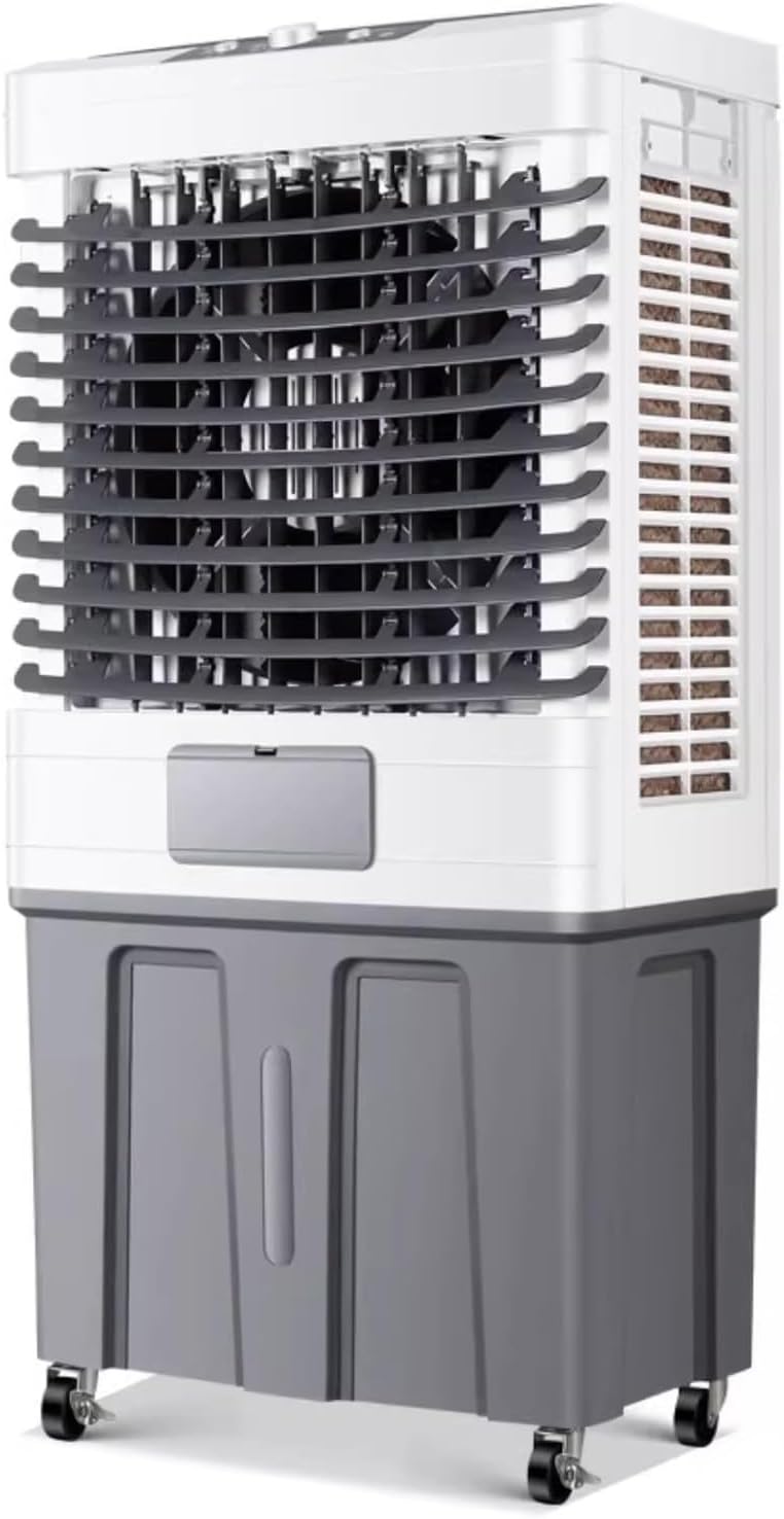 Portable Swamp Coolers, Evaporative Air Cooler, 90° Swing, 62L Large Capacity Water Tank, 3 Wind Speeds, Portable Air Conditioners Air Cooler for Outdoor Indoor Use
