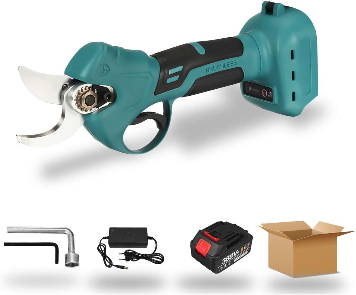 Electric, 30Mm Brushless Cordless Electric Rechargeable Scissors Pruning Shears Tree Garden Tool Branches Pruning Tool for Makita Battery