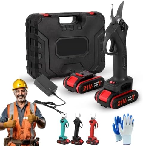 Power Shears, 2025 Upgraded Electric Shears For Gardening, Cut & Trim 5x Faster, Cordless, Branch Cutter For Gardening Tree Branch, Fruit Trees, Through Every Cut (Black)